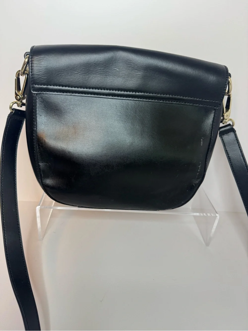 #341 Kate Spade Doreen Bond Street Leather Logo Flap Closure Crossbody Bag